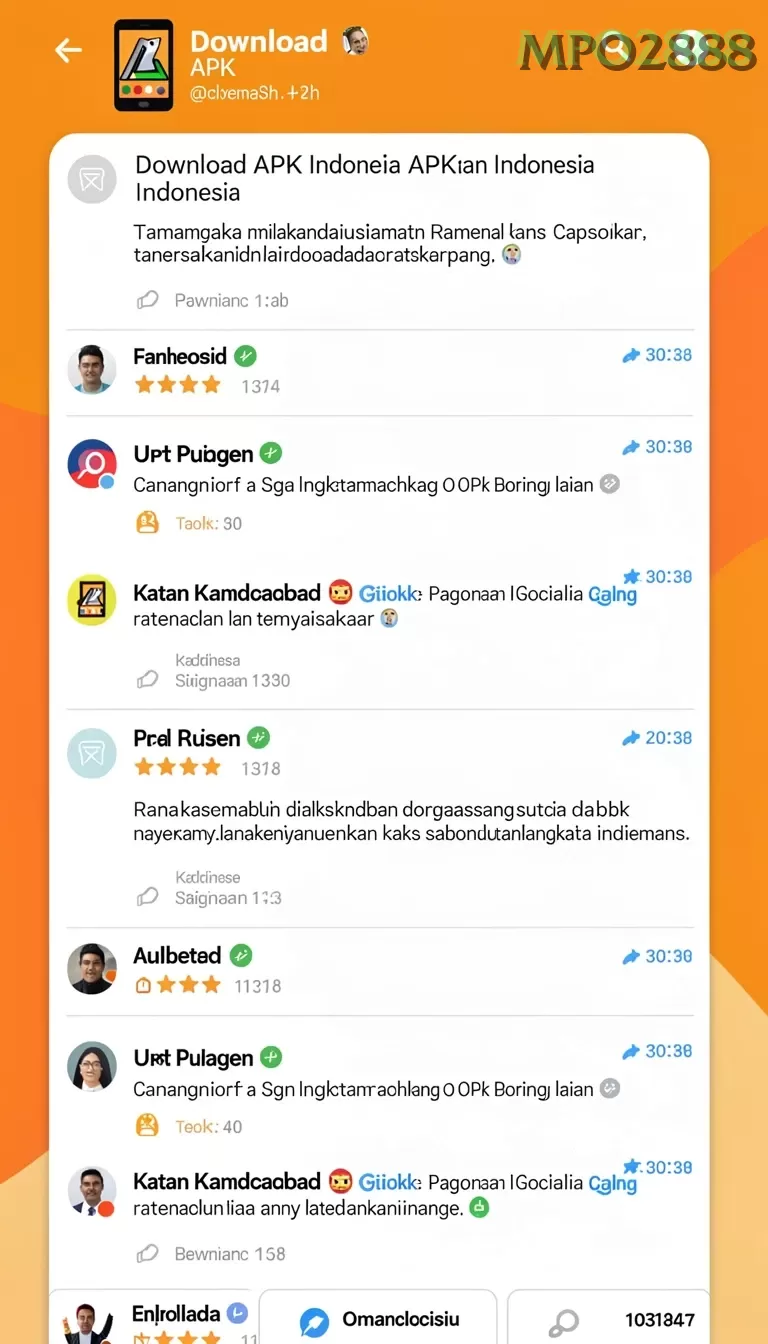 Cuplikan layar menu unduhan mpo2888 untuk perangkat Android