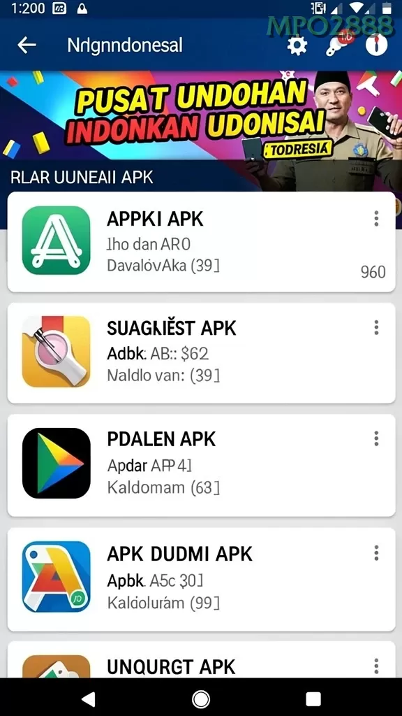Galeri pratinjau visual mpo2888 build APK resmi terbaru